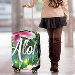 Aloha Hawaiian Flower Print Luggage Cover