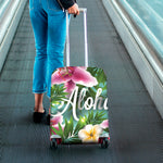 Aloha Hawaiian Flower Print Luggage Cover
