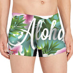 Aloha Hawaiian Flower Print Men's Boxer Briefs