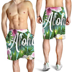 Aloha Hawaiian Flower Print Men's Shorts