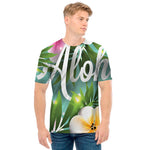 Aloha Hawaiian Flower Print Men's T-Shirt
