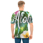 Aloha Hawaiian Flower Print Men's T-Shirt
