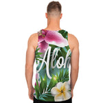 Aloha Hawaiian Flower Print Men's Tank Top
