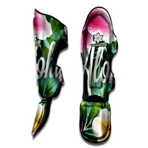 Aloha Hawaiian Flower Print Muay Thai Shin Guard