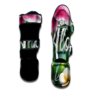 Aloha Hawaiian Flower Print Muay Thai Shin Guard