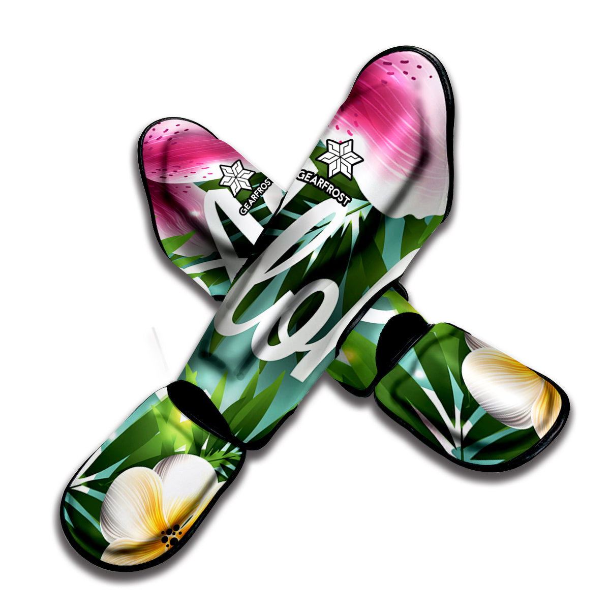 Aloha Hawaiian Flower Print Muay Thai Shin Guard