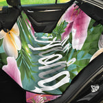 Aloha Hawaiian Flower Print Pet Car Back Seat Cover