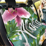 Aloha Hawaiian Flower Print Pet Car Back Seat Cover