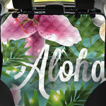 Aloha Hawaiian Flower Print Pet Car Back Seat Cover