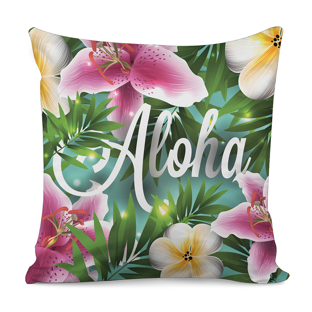 Aloha Hawaiian Flower Print Pillow Cover