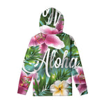 Aloha Hawaiian Flower Print Pullover Hoodie