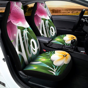 Aloha Hawaiian Flower Print Universal Fit Car Seat Covers