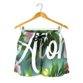 Aloha Hawaiian Flower Print Women's Shorts
