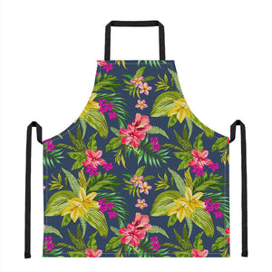 Aloha Hawaiian Flowers Pattern Print Apron