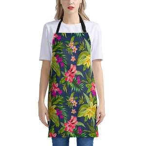 Aloha Hawaiian Flowers Pattern Print Apron