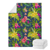 Aloha Hawaiian Flowers Pattern Print Blanket