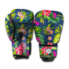 Aloha Hawaiian Flowers Pattern Print Boxing Gloves