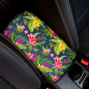 Aloha Hawaiian Flowers Pattern Print Car Center Console Cover