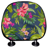 Aloha Hawaiian Flowers Pattern Print Car Headrest Covers
