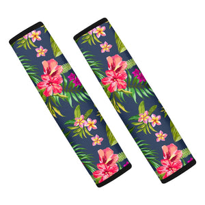 Aloha Hawaiian Flowers Pattern Print Car Seat Belt Covers