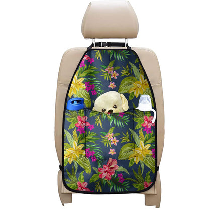 Aloha Hawaiian Flowers Pattern Print Car Seat Organizers