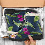 Aloha Hawaiian Flowers Pattern Print Comfy Boots GearFrost