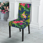 Aloha Hawaiian Flowers Pattern Print Dining Chair Slipcover