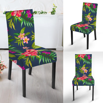 Aloha Hawaiian Flowers Pattern Print Dining Chair Slipcover
