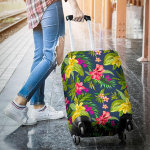 Aloha Hawaiian Flowers Pattern Print Luggage Cover GearFrost