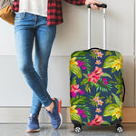 Aloha Hawaiian Flowers Pattern Print Luggage Cover GearFrost