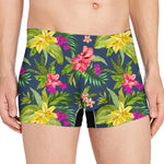 Aloha Hawaiian Flowers Pattern Print Men's Boxer Briefs