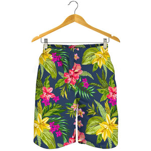 Aloha Hawaiian Flowers Pattern Print Men's Shorts