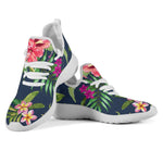 Aloha Hawaiian Flowers Pattern Print Mesh Knit Shoes GearFrost