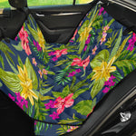 Aloha Hawaiian Flowers Pattern Print Pet Car Back Seat Cover