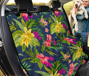 Aloha Hawaiian Flowers Pattern Print Pet Car Back Seat Cover