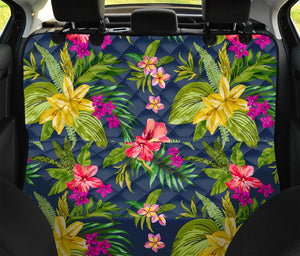 Aloha Hawaiian Flowers Pattern Print Pet Car Back Seat Cover