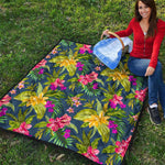 Aloha Hawaiian Flowers Pattern Print Quilt