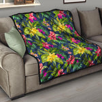 Aloha Hawaiian Flowers Pattern Print Quilt