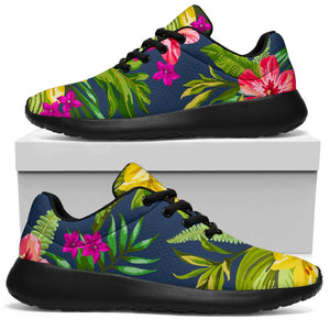 Aloha Hawaiian Flowers Pattern Print Sport Shoes GearFrost