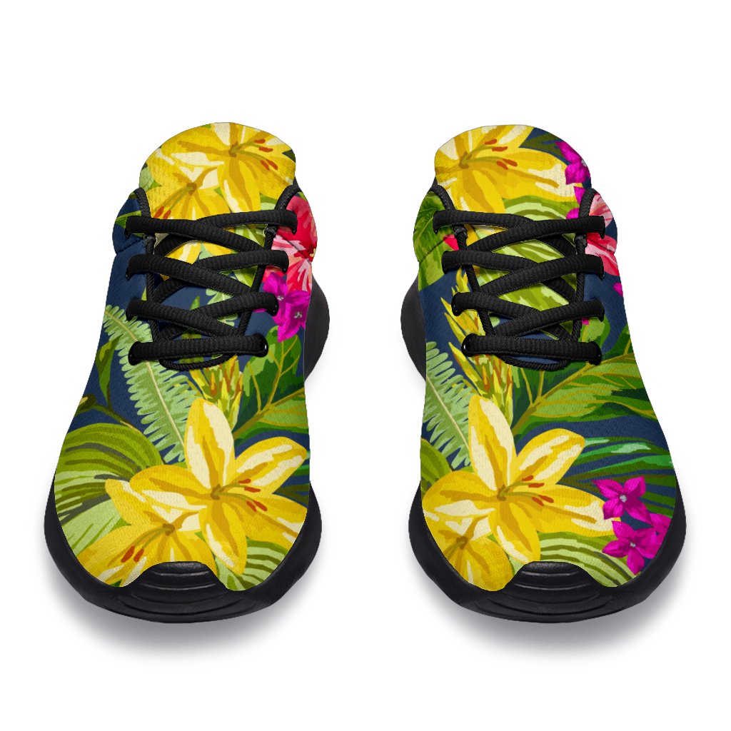 Aloha Hawaiian Flowers Pattern Print Sport Shoes GearFrost