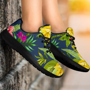 Aloha Hawaiian Flowers Pattern Print Sport Shoes GearFrost