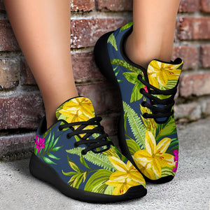 Aloha Hawaiian Flowers Pattern Print Sport Shoes GearFrost