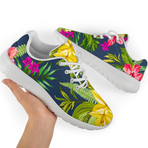 Aloha Hawaiian Flowers Pattern Print Sport Shoes GearFrost