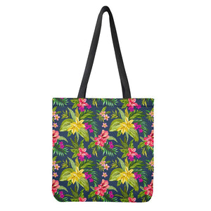 Aloha Hawaiian Flowers Pattern Print Tote Bag