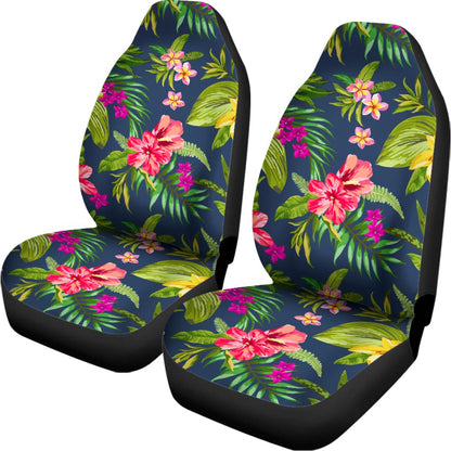 Aloha Hawaiian Flowers Pattern Print Universal Fit Car Seat Covers