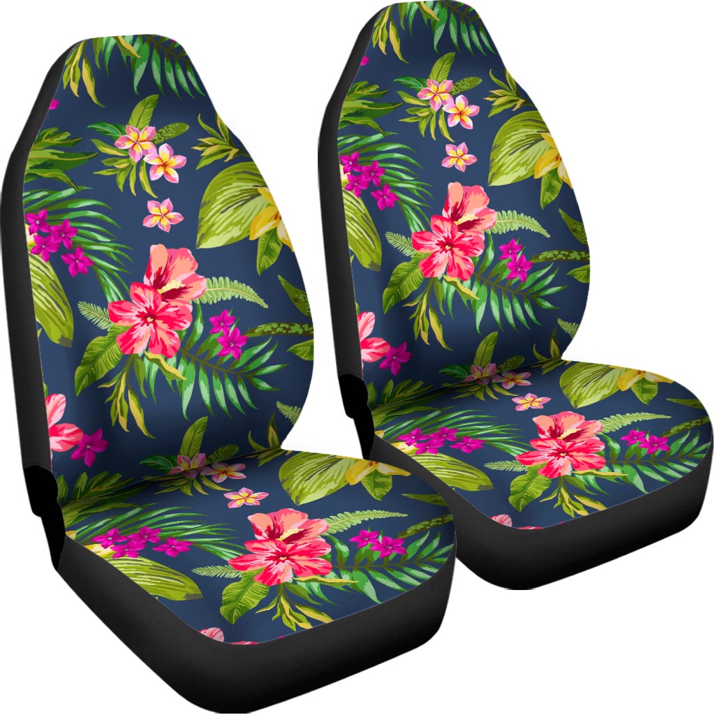 Aloha Hawaiian Flowers Pattern Print Universal Fit Car Seat Covers