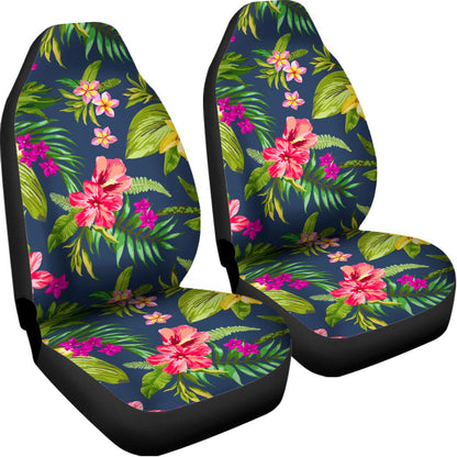 Aloha Hawaiian Flowers Pattern Print Universal Fit Car Seat Covers