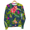 Aloha Hawaiian Flowers Pattern Print Women's Crewneck Sweatshirt GearFrost