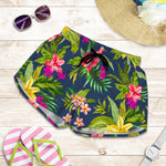 Aloha Hawaiian Flowers Pattern Print Women's Shorts