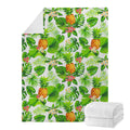 Aloha Hawaiian Pineapple Pattern Print Blanket